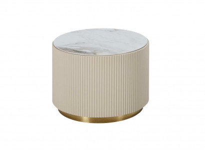 Luxus Rundtisch Holz Moderne Design Beige Luxus Möbel Wohnzimmer Runde Tisch Neu